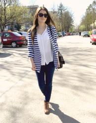 The One with the Striped Blazer | What I Wore
