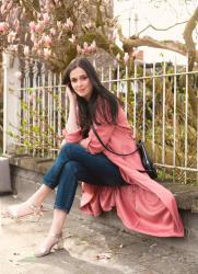 Outfit: first sandal day under the magnolia tree