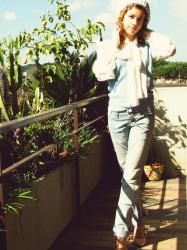 OOTD: Serenity Blue & White Bow