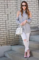 Cold Shoulder Sweater