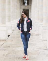 Bombers Nike – Elodie in Paris