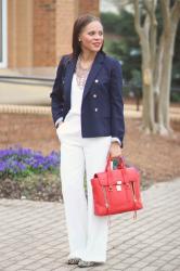 Spring Work Wardrobe: J. Crew Blue Blazer