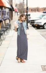 Striped Maxi Dress