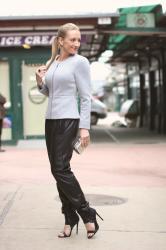 Chic & casual in blazer & joggers