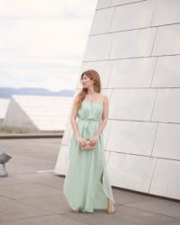 GREEN LONG DRESS & ETHEREAL TOUS 