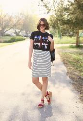 What I Wore | Little Black Concert Tee