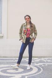 Parka con applicazioni, Tie Dye e dettagli.. hippie!