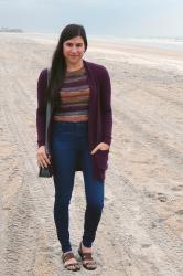 {outfit} Bundled Up on the Beach
