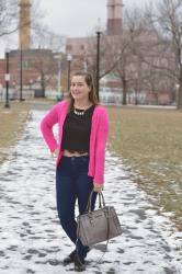 Crop Top + Cardigan