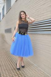 FALDA AZUL TUL (BLOGGERS BADAJOZ)