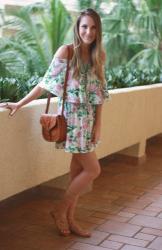 Off the Shoulder Floral Dress