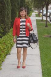 Throw Back Thursday Fashion Link Up: Red Blazer