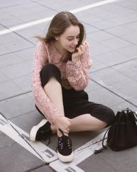 OUTFIT: READY FOR SPRING // DUSTY PINK CROPPED TOP & CULOTTE PANTS