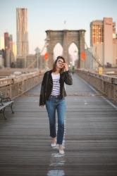 Sunrise on Brooklyn Bridge