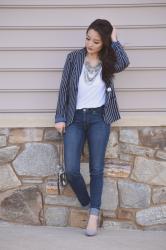 The Striped Boyfriend Blazer