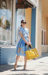 A Street Garden Look : Floral Top & Floral Sandals