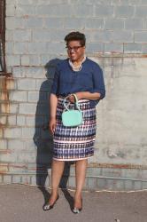 OOTD:  J. Crew Collection Silk Skirt in Tie-Dye Print 