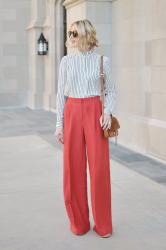 Red Statement Pants