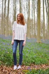 Travel outfit: Among the blooming bluebells