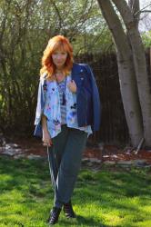 Faux Leather Moto Jacket & Kimono: The Smell Of Summer
