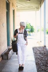 Date Night Outfit | White Overalls