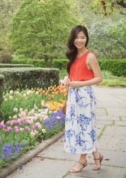 Bright Floral Outfit for Spring
