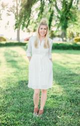 {White Eyelet Dress}