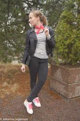 Stripes, Leather and Pink