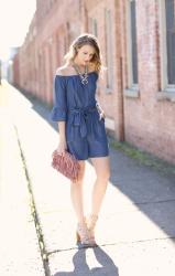 Chambray Romper