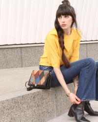 Seventies Yellow Blouse