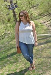 White Spring Peplum