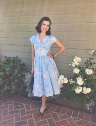 Me Made: A “Gertie Fabric” Blue Floral Daydream (+ Butterick B5209 review)