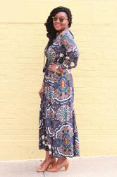 Patterned Maxi Dress