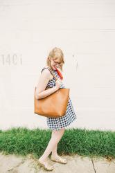 gingham sundress