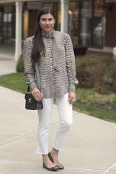 {outfit} Snakeskin on White