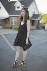 outfit: easy little black dress