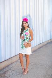 Kentucky Derby Outfit: Floral Shift Dress