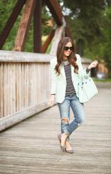 minty fresh: the summer blazer.