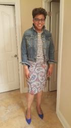 J. Crew No. 2 Pencil Skirt in Paisley