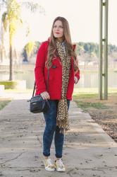 RED DUFFLE COAT