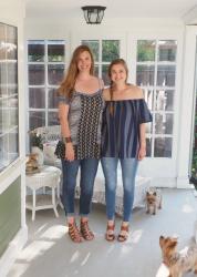 One Trend, Two Generations: Off the Shoulder