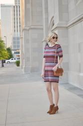 Retro Striped Dress