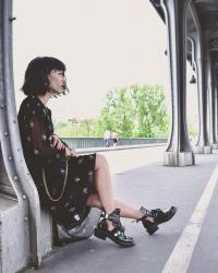 Floral dress & Boots 