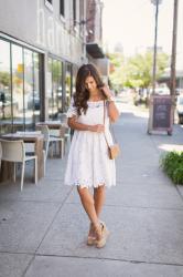 White Off the Shoulder Dress