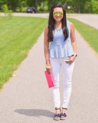 The chambray espadrilles