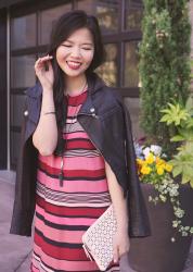 Black & Red Striped Dress