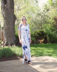 Tie Dye Maxi Dress + TFF Linkup!