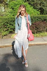 GINGHAM SHIRT DRESS + LINK UP