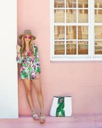 The Must-Have Tropical Print Romper Your Next Island Getaway