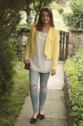 Outfit | Yellow blazer